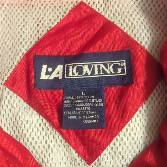 LA Loving Windbreaker Water-Resistant Raincoat with Hide Away Hood Collar - Picture 4 of 7